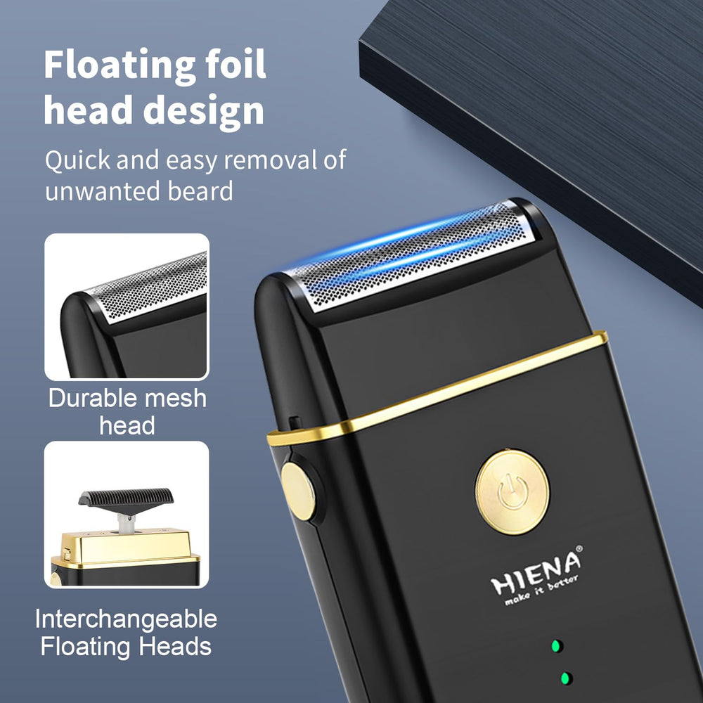 HIENA PRO foil shaver for smooth beard shaping.