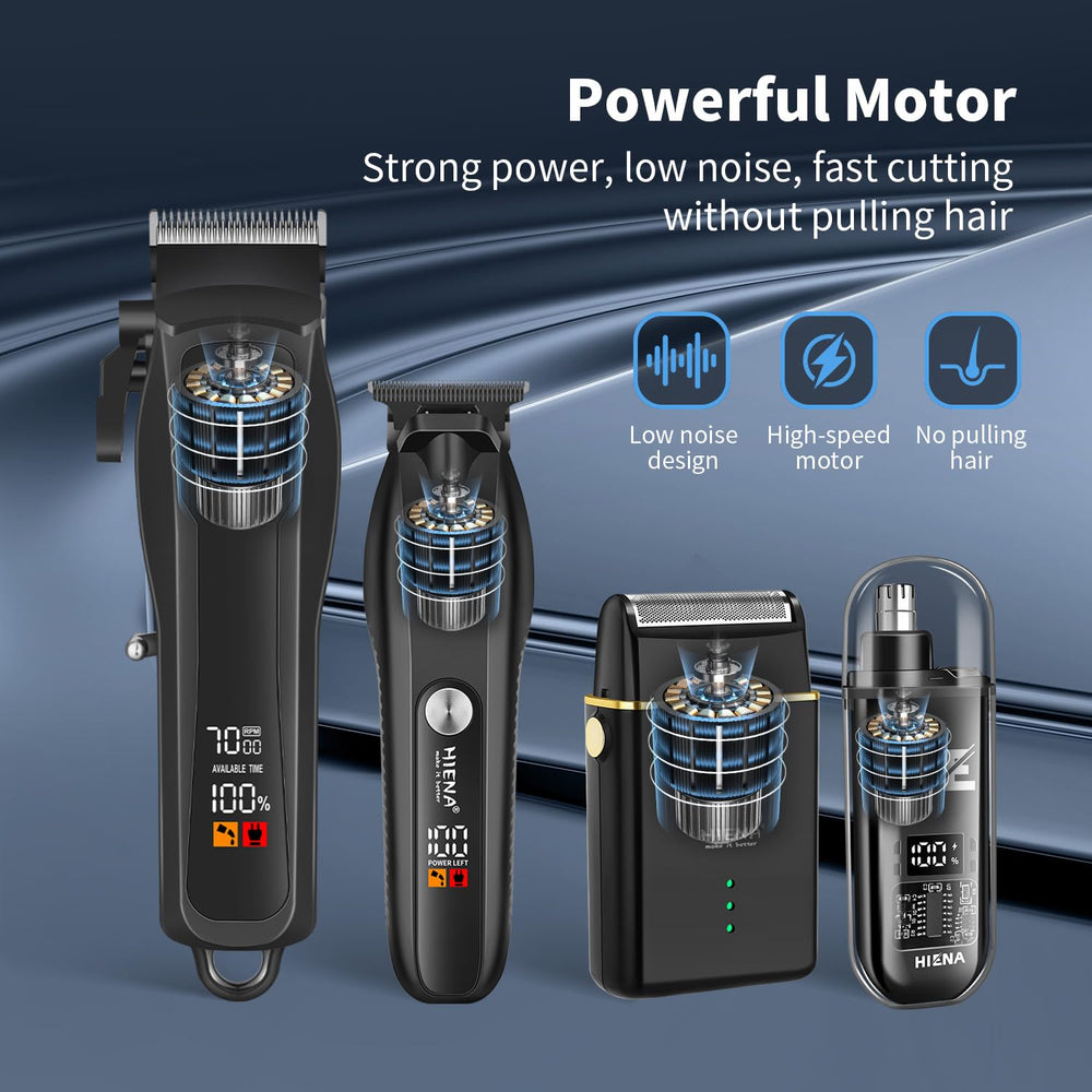 HIENA PRO guide combs provide versatile length options.