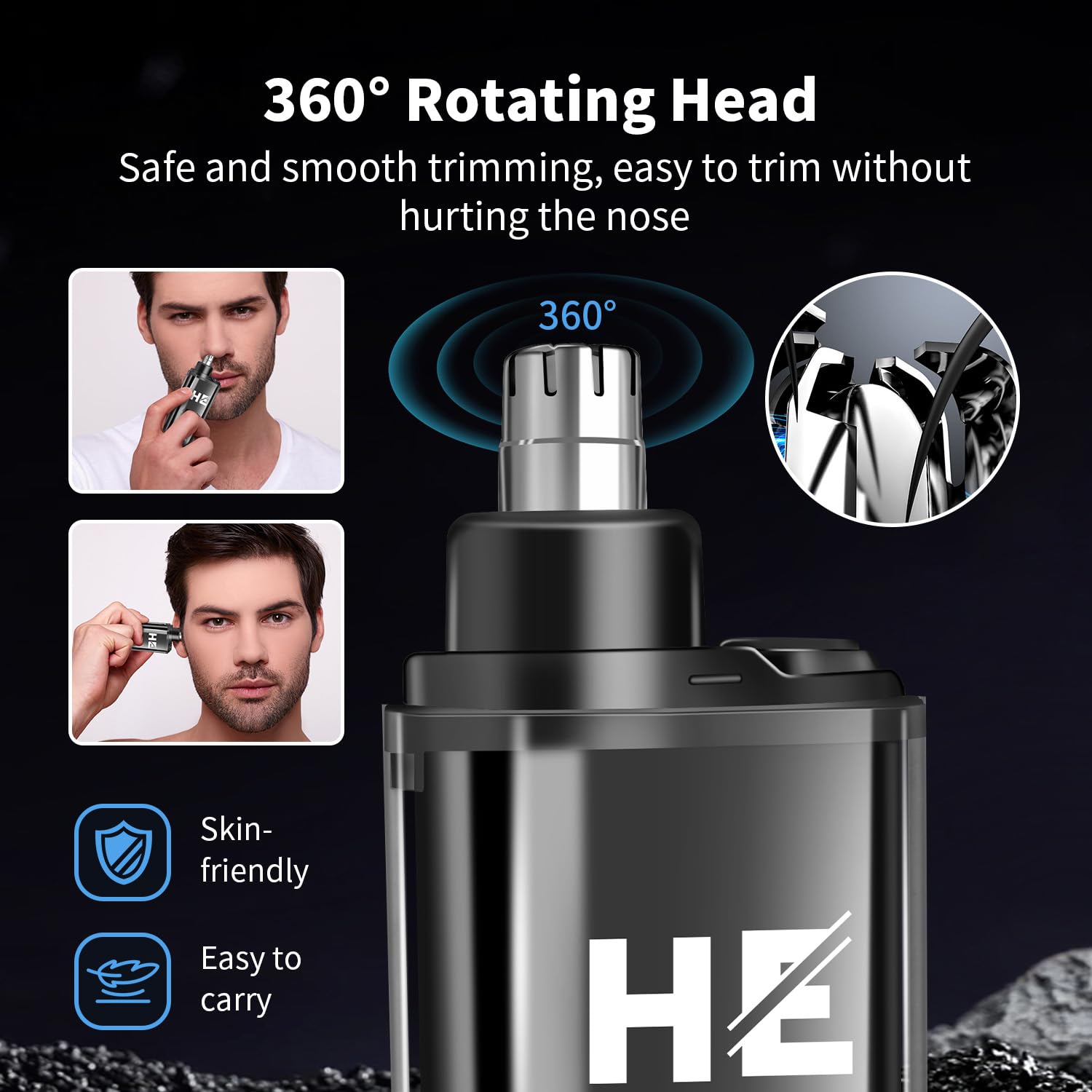 HIENA PRO nose trimmer for quick hygiene touch-ups.