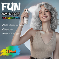 HIESGIE temporary hair dye spray covers dark hair evenly for playful styles