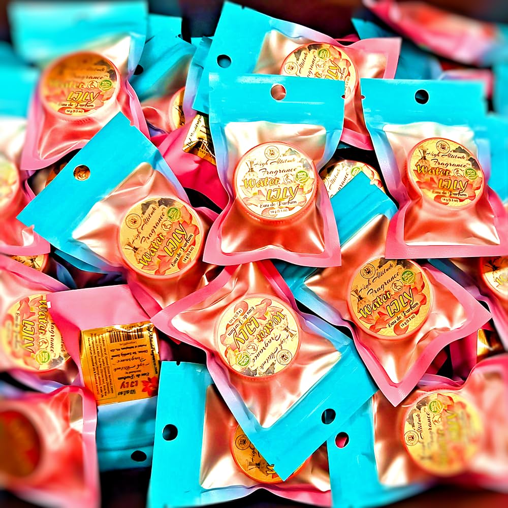 HIGH ALTITUDE FRAGRANCE Water Lily tin with premium branding for gifting.