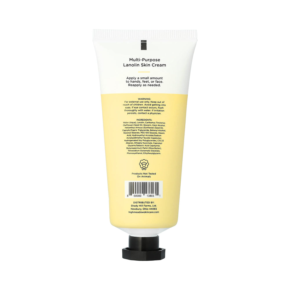 High Meadow Deep Hydration cream swirl displaying creamy texture for dry skin