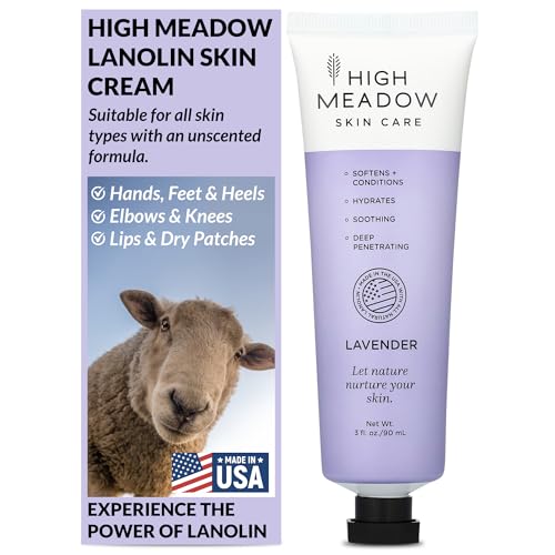 Applying High Meadow Lanolin Skin Cream to hands for soothing moisture