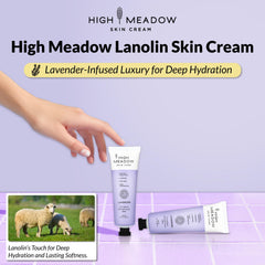 High Meadow Lanolin Skin Cream on elbows and knees for nourished skin