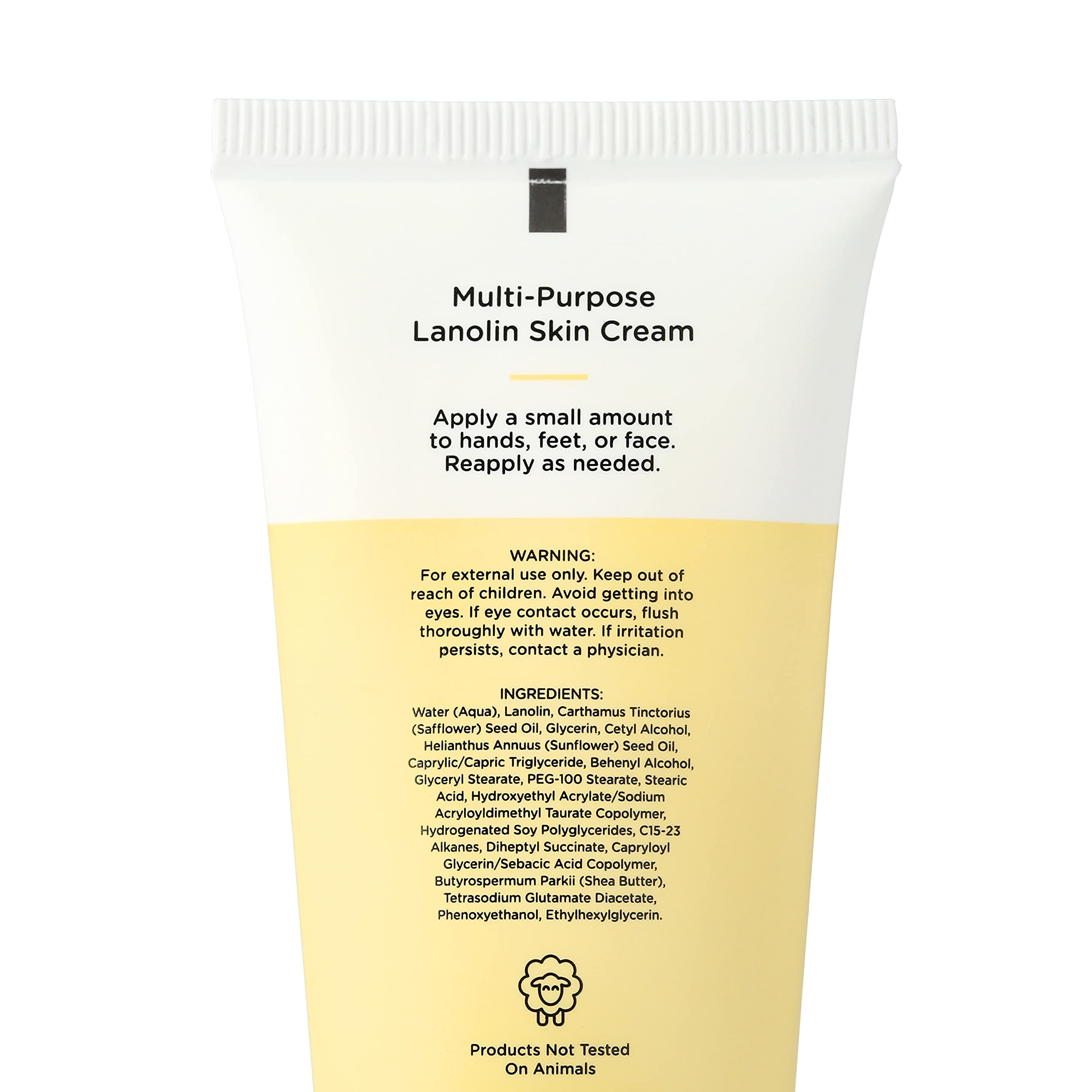 High Meadow Unscented Lanolin hands-application demonstrates soothing moisture on rough skin