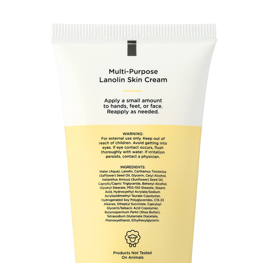 High Meadow Unscented Lanolin hands-application demonstrates soothing moisture on rough skin