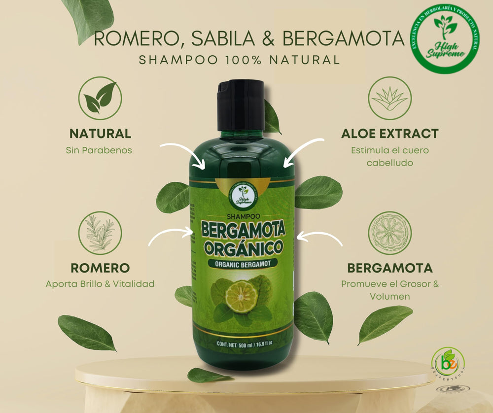 HIGH SUPREME natural ingredients label emphasizes chemical-free care.