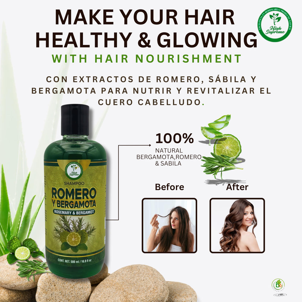 HIGH SUPREME shampoo with bergamot invites refreshing scent and clean feeling.