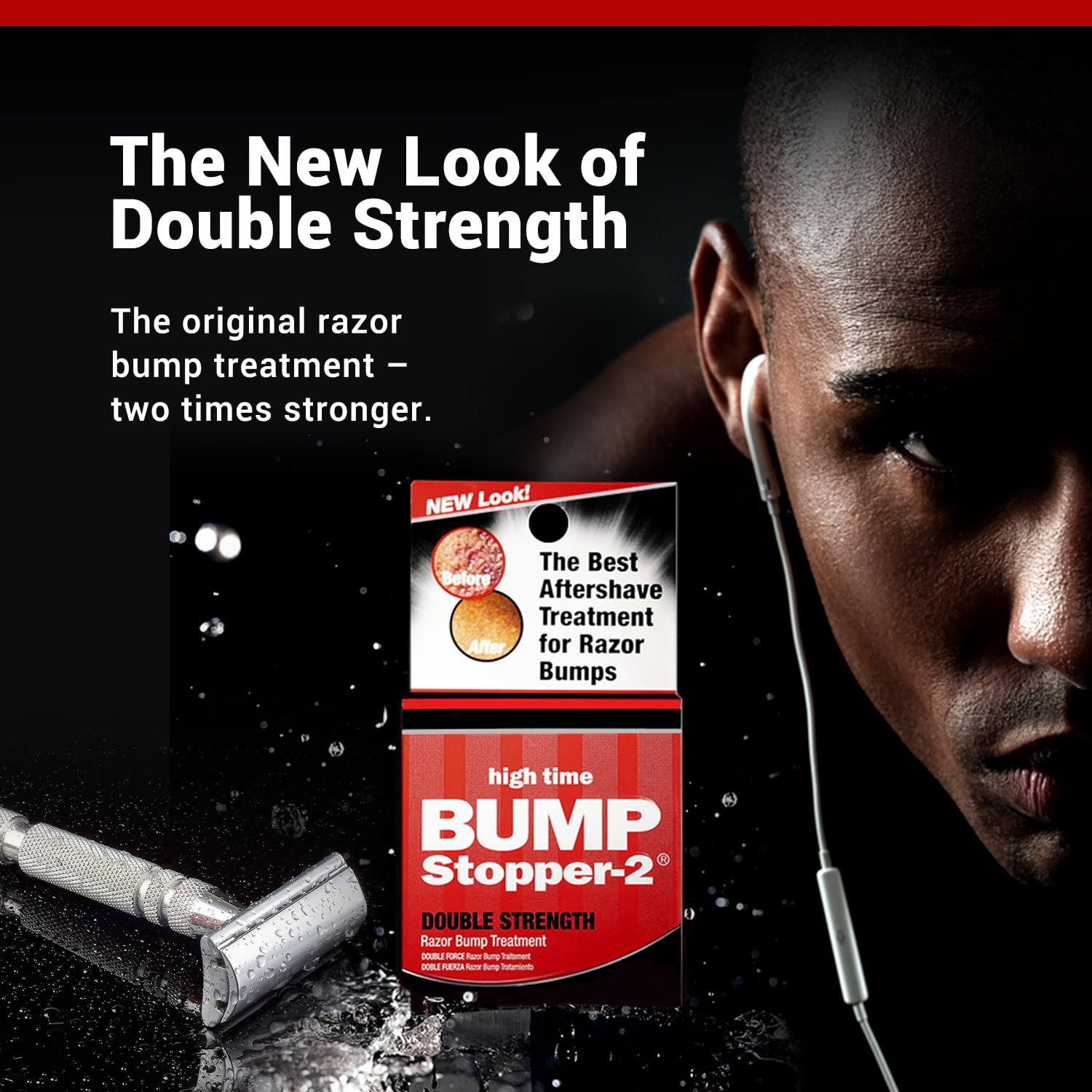Before and after Skin with High Time Bump Stopper 2 results.