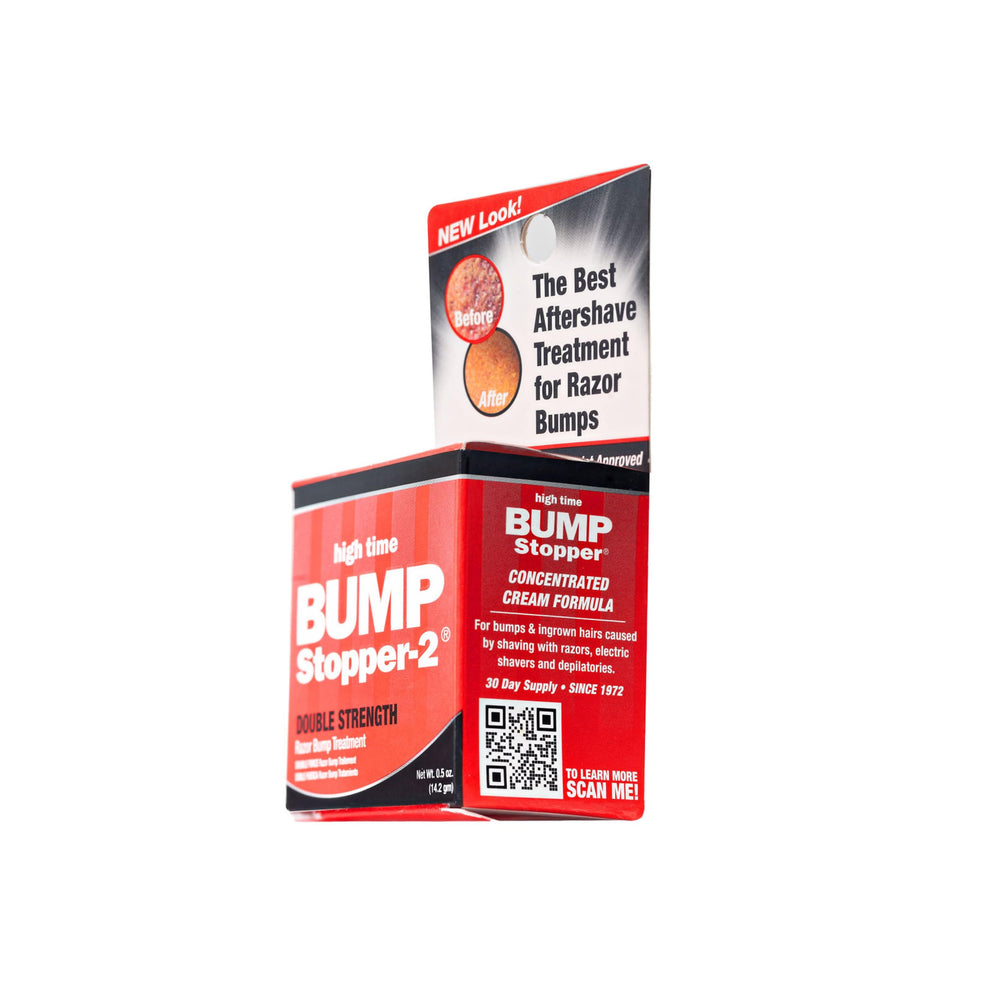 Close-up of High Time Bump Stopper 2 cream texture for soothing relief.
