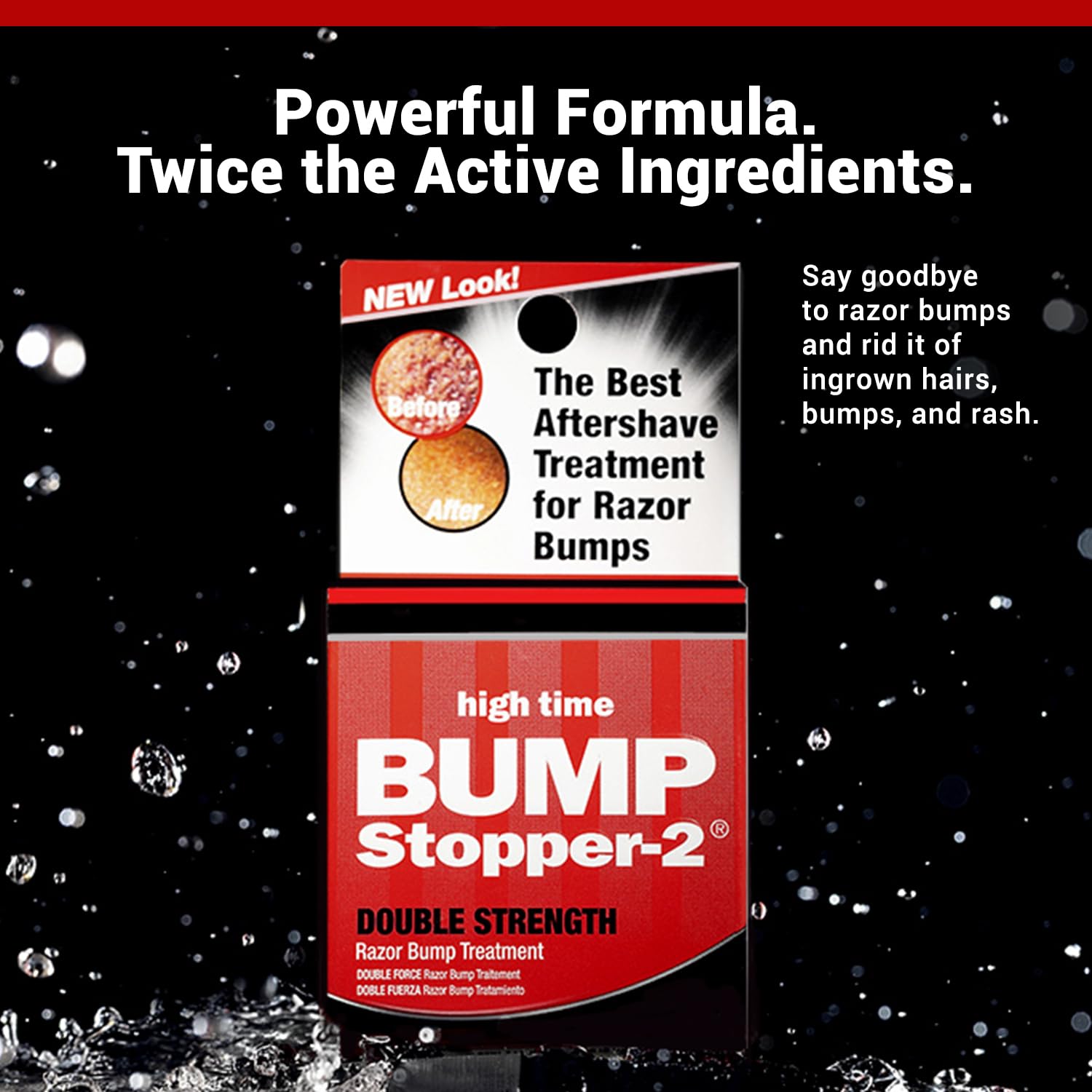 High Time Bump Stopper 2 applied on skin to show nightly routine use.