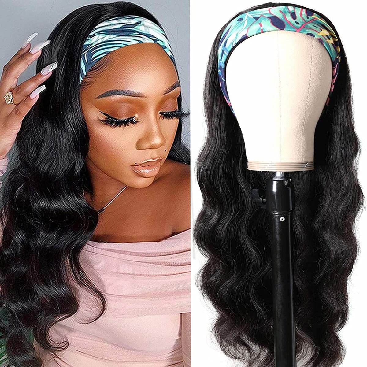 Higher Body Wave Headband Wig 18 inch for effortless daily wear and natural look