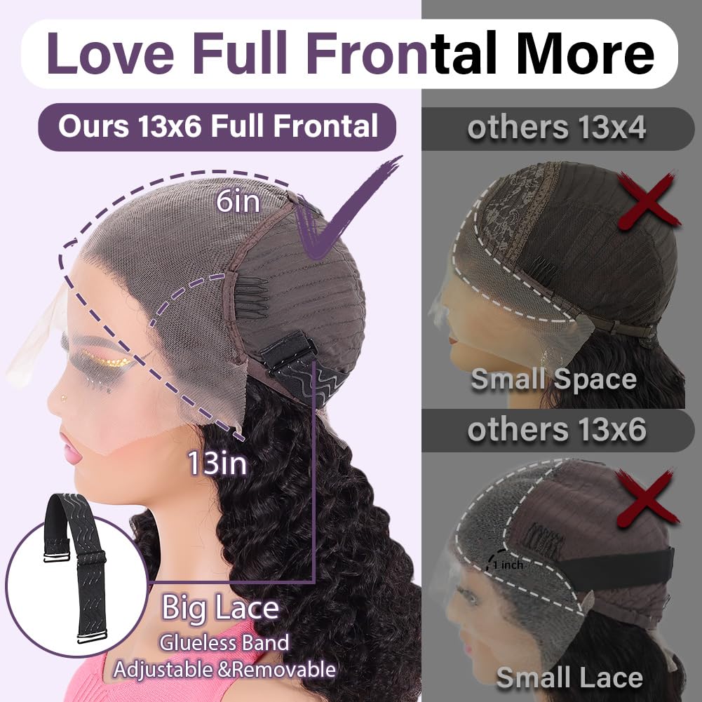 Hihmarm Curly Bob Wig adjustable cap demonstrates secure glueless fit