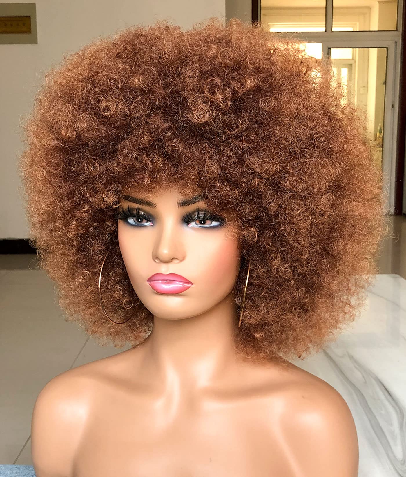 HIHOO 70s Afro style, 10-inch length for bold retro volume.