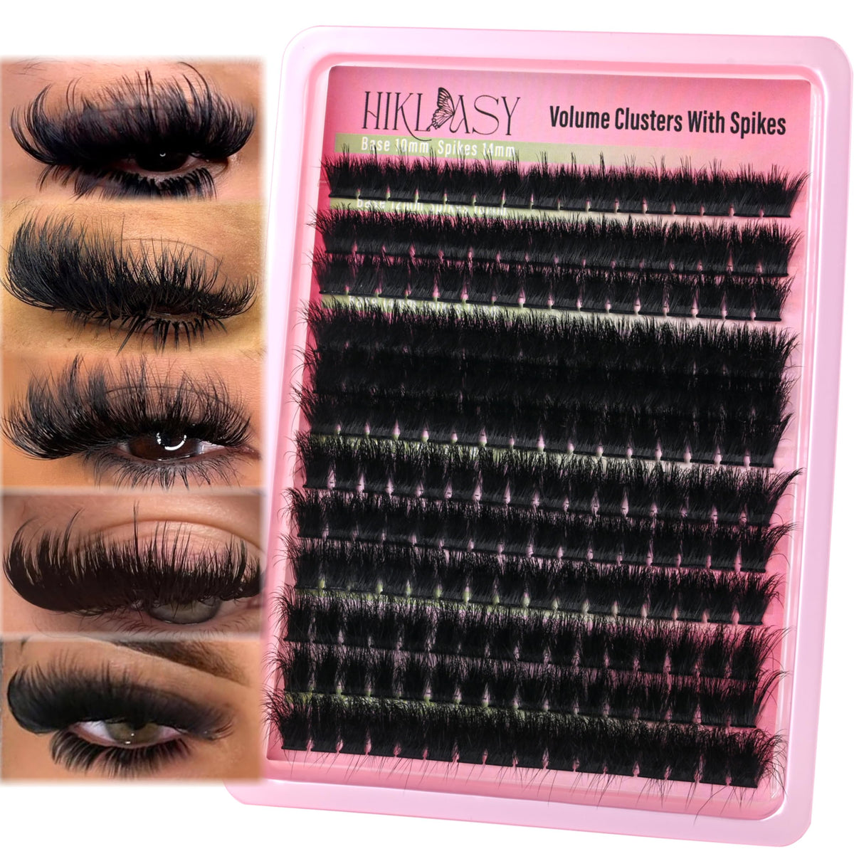 HK HIKLASY thick lash clusters 300D for bold drama at events