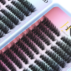 Hiklasy wispy lash clusters with 8–18 mm lengths for versatile styling.