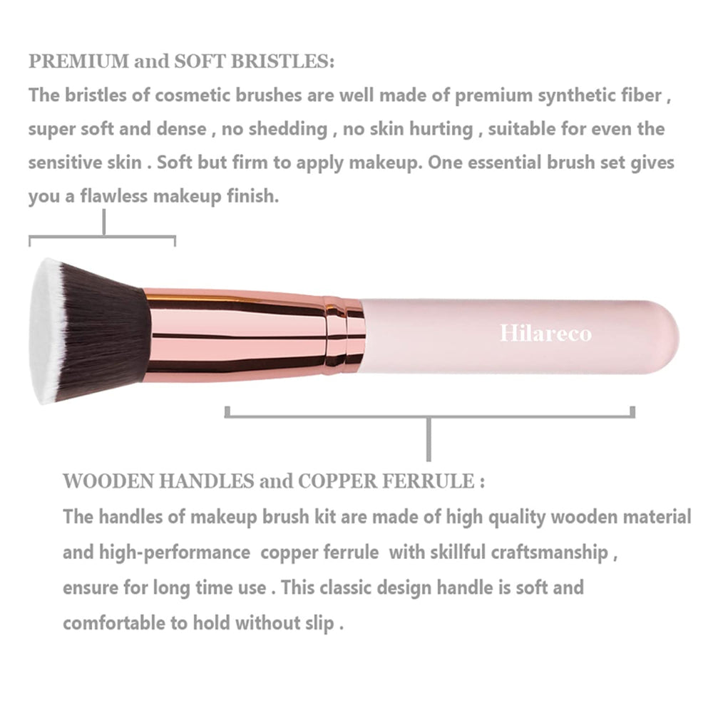 Hilareco petal-shaped brush close-up for fast, even blending