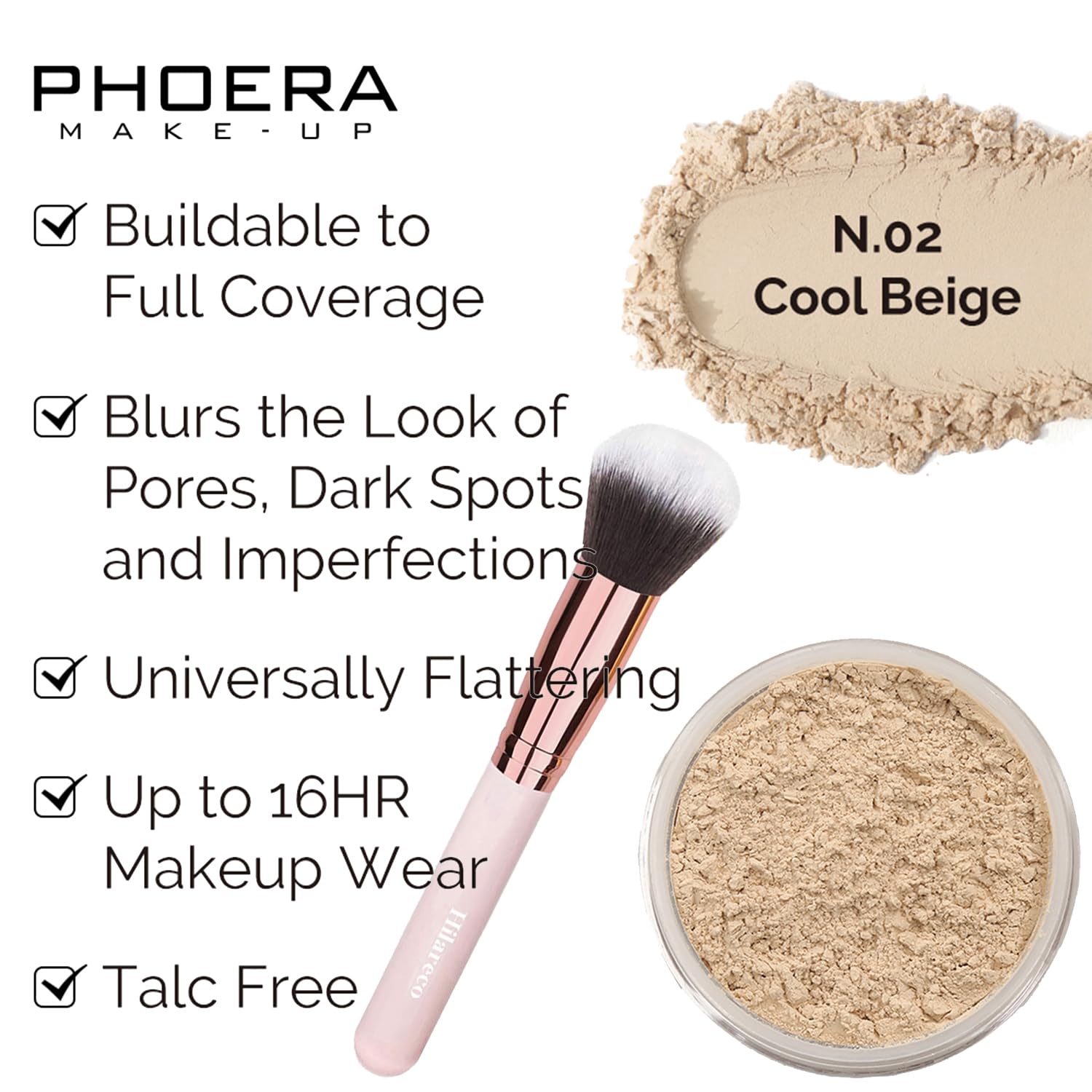 Hilareco warm nude 03 swatch shows a natural warm undertone.