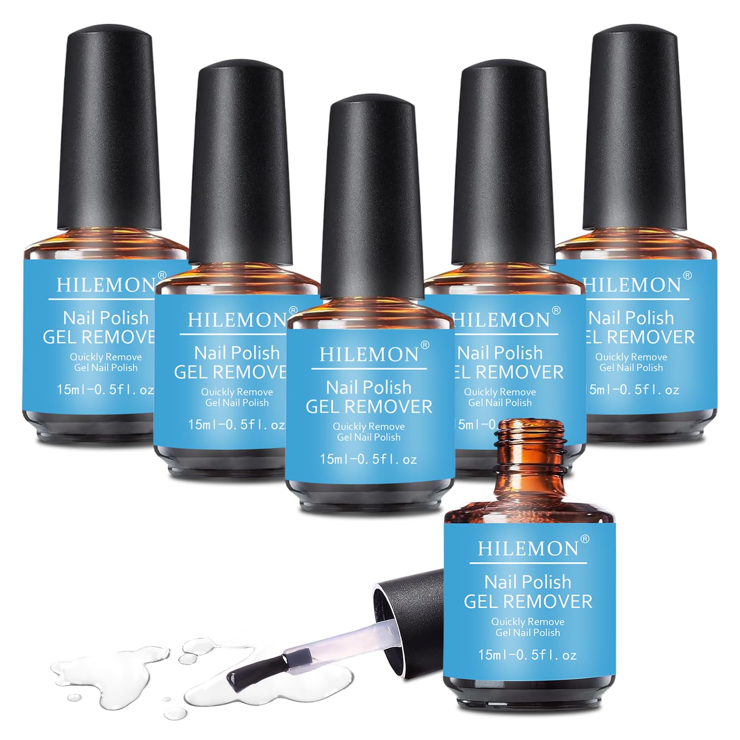HiLemon Quick Gel Remover 6-pack front view for bulk use