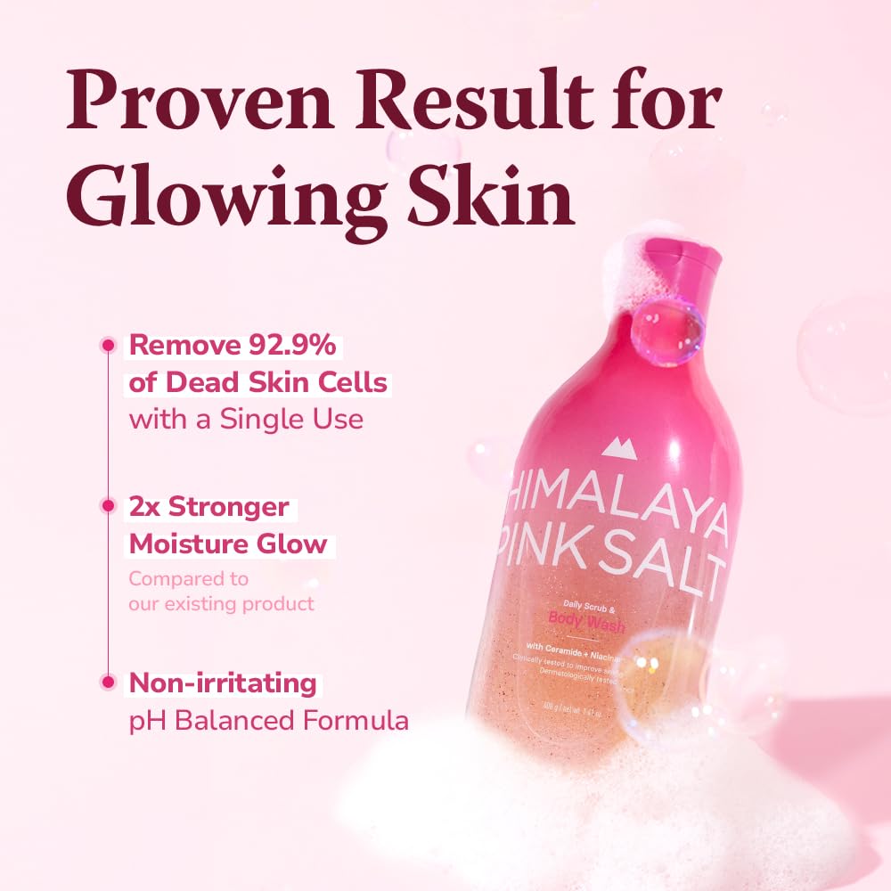 Himalaya Pinksalt with hyaluronic acid hints at hydration boost for skin.