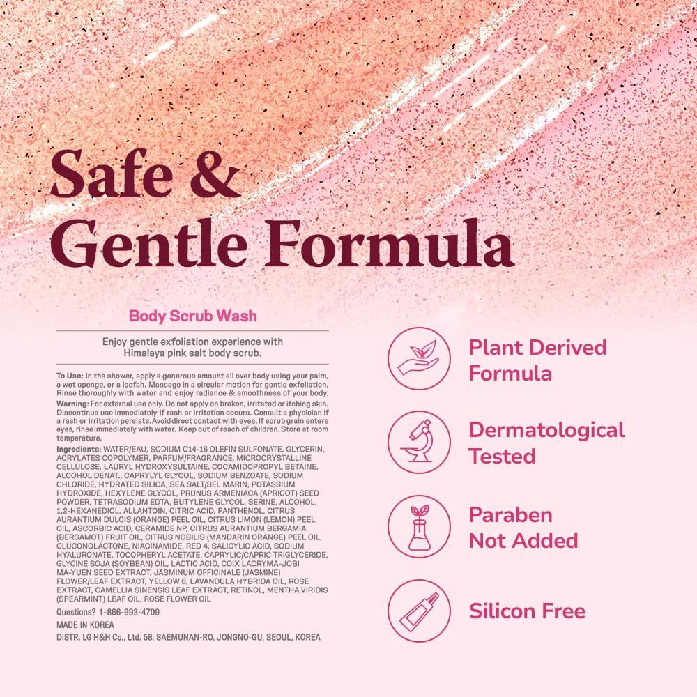 Himalaya Pinksalt product on display after use hints at softness.