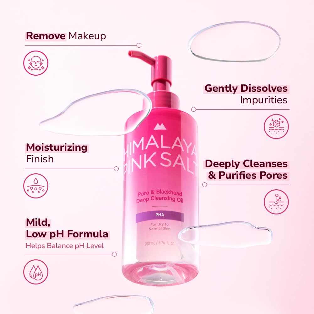 HIMALAYA PINKSALT effortlessly removes waterproof makeup and sunscreen.
