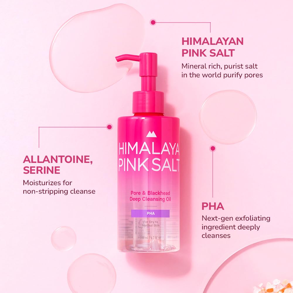 HIMALAYA PINKSALT minerals purify pores while supporting skin health.