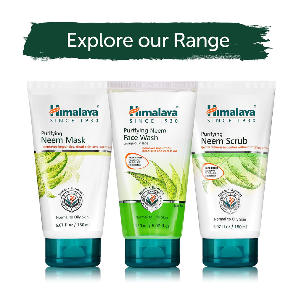 Natural ingredients in Himalaya Purifying Neem Scrub with neem and apricot.