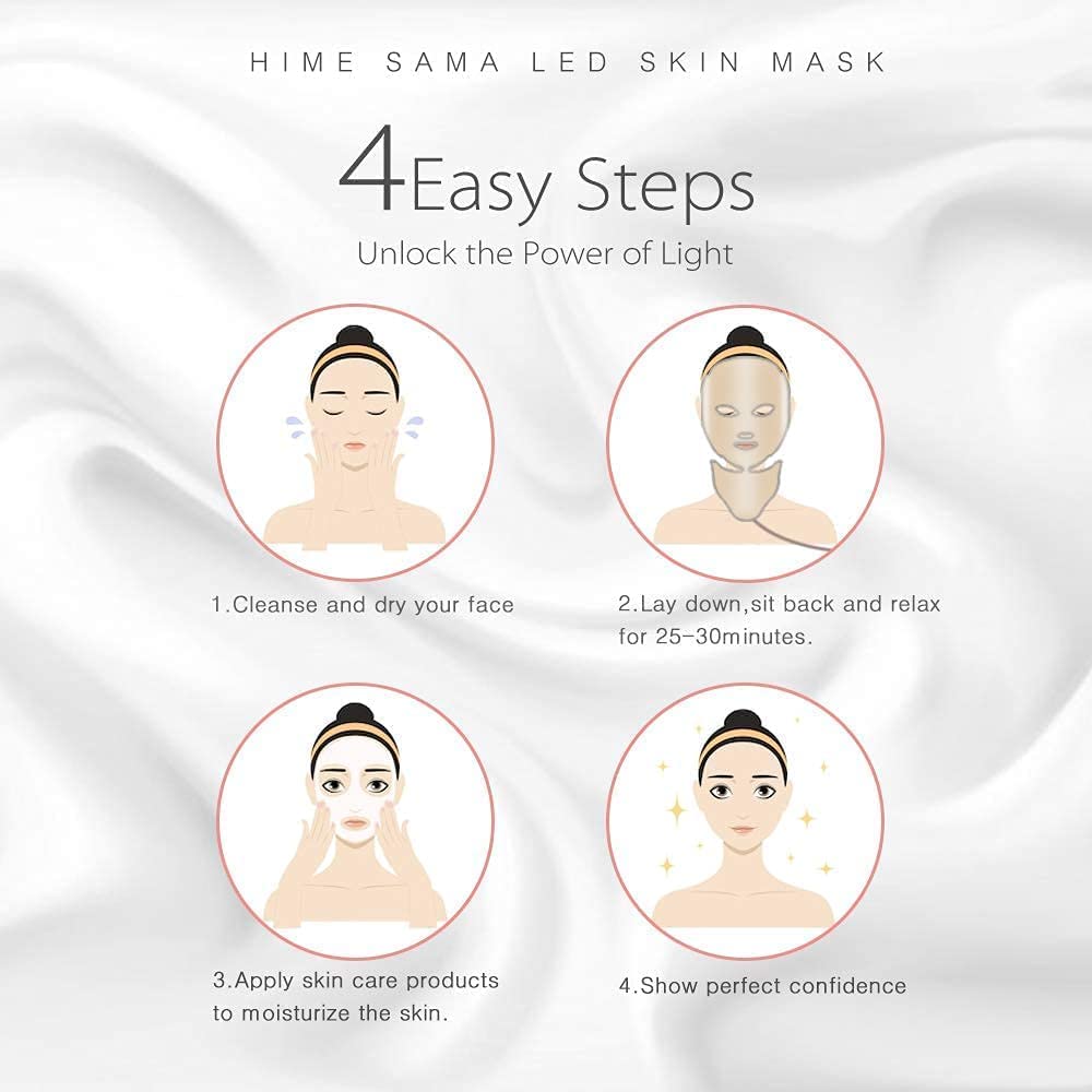 HIME SAMA LED mask CE certified materials ensure safe at-home use