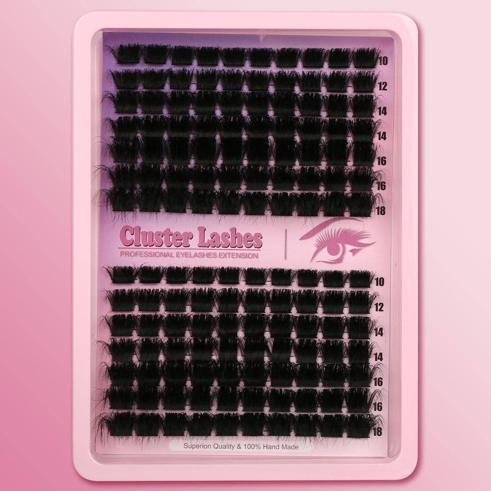 Himirell dramatic D curl lash look in a close-up view.