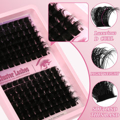 Himirell hypoallergenic lash clusters reduce irritation for sensitive eyes.