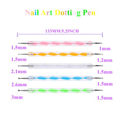 HiMo dotting tools dual-ended design enables varied dot sizes for patterns.