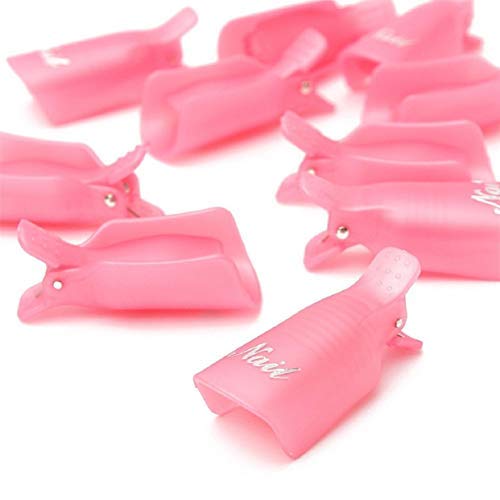HiMo gel polish remover wrap clip pink, easy to operate