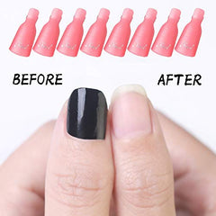 HiMo plastic acrylic nail-art clip remover pink, reusable and space-saving