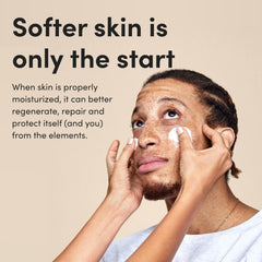 hims everyday moisturizer hand applying during morning routine