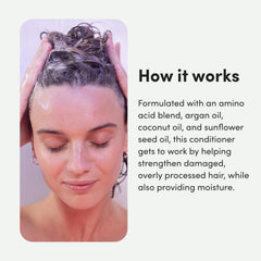 Coconut oil ingredient image in Hims & Hers Triple Threat Conditioner