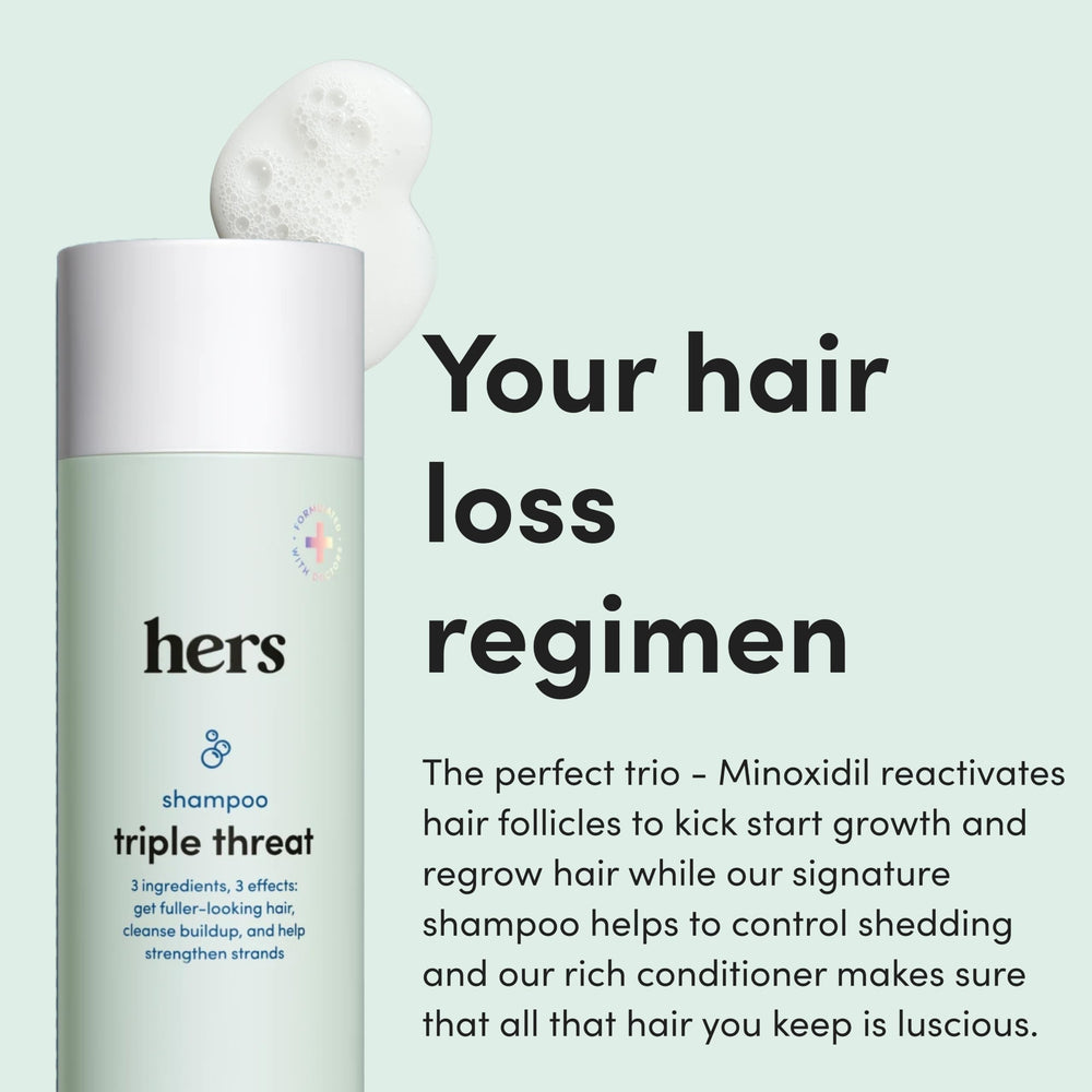 hims & hers triple threat conditioner tube for deep hydration and detangling