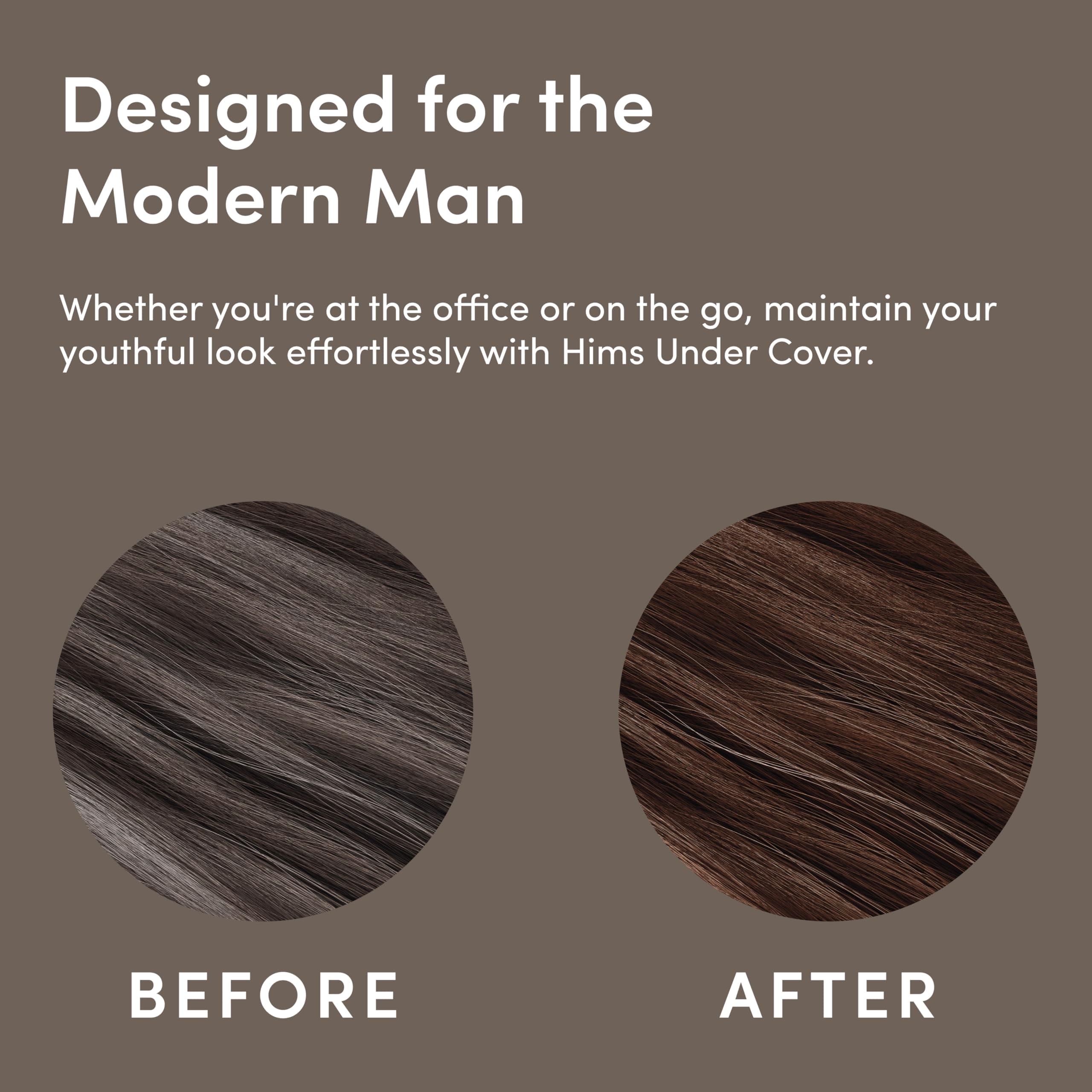 Hims & Hers Under Cover arm hair sample for even color coverage.