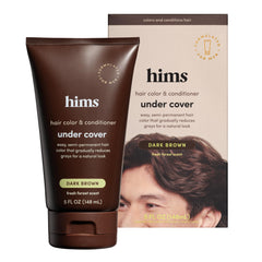 Hims & Hers Under Cover hair color bottle shown