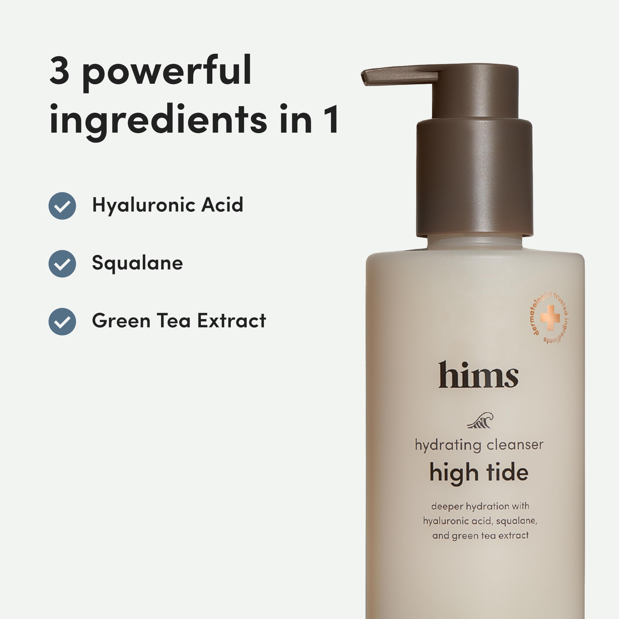 Hims High Tide pump usage scene demonstrates quick, mess-free application.