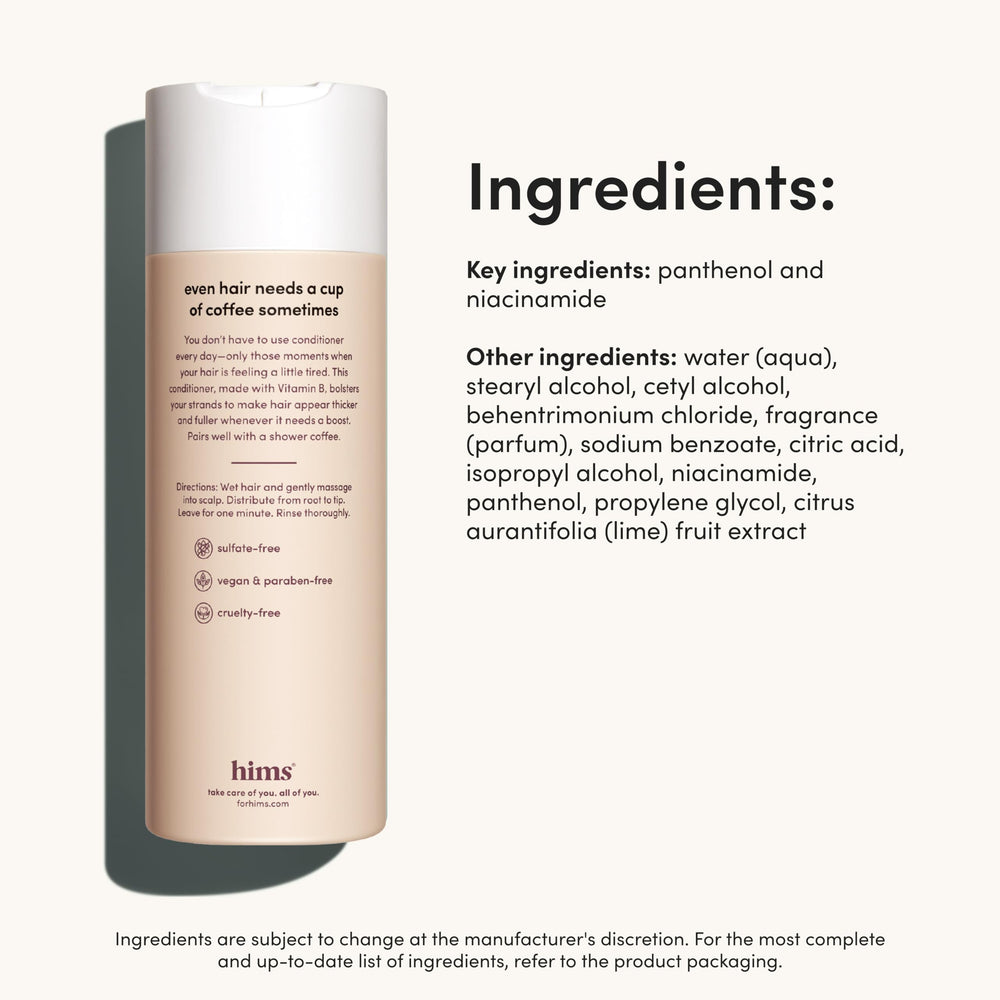 Hims Thick Fix Conditioner after washing adds natural-looking shine to hair
