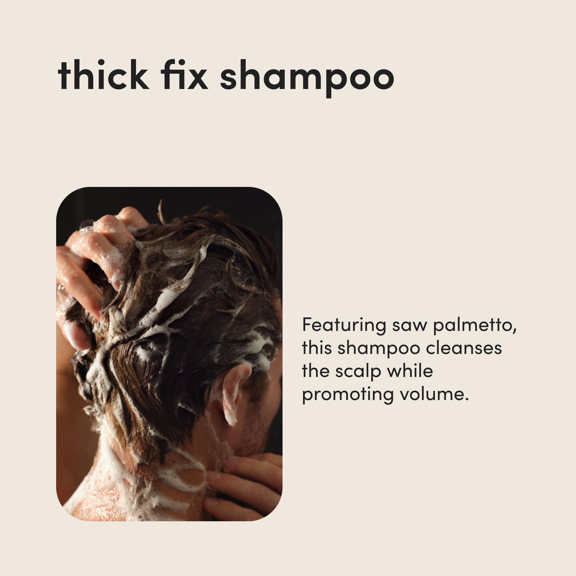Hims Thick Fix minoxidil serum bottle demonstrates precise dropper application for targeted use.