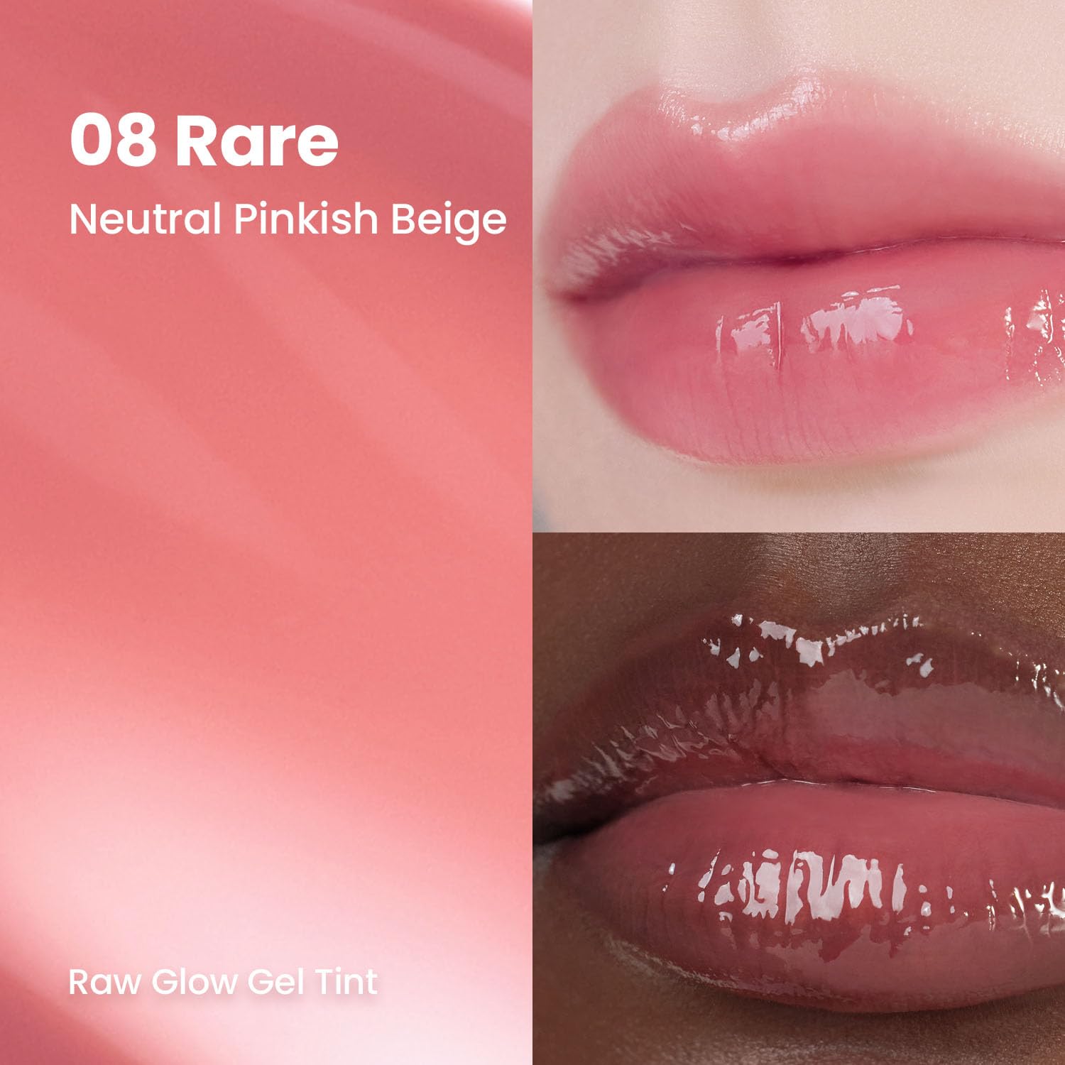 HINCE Raw Glow Lip Tint delivers glossy, dewy shine without stickiness