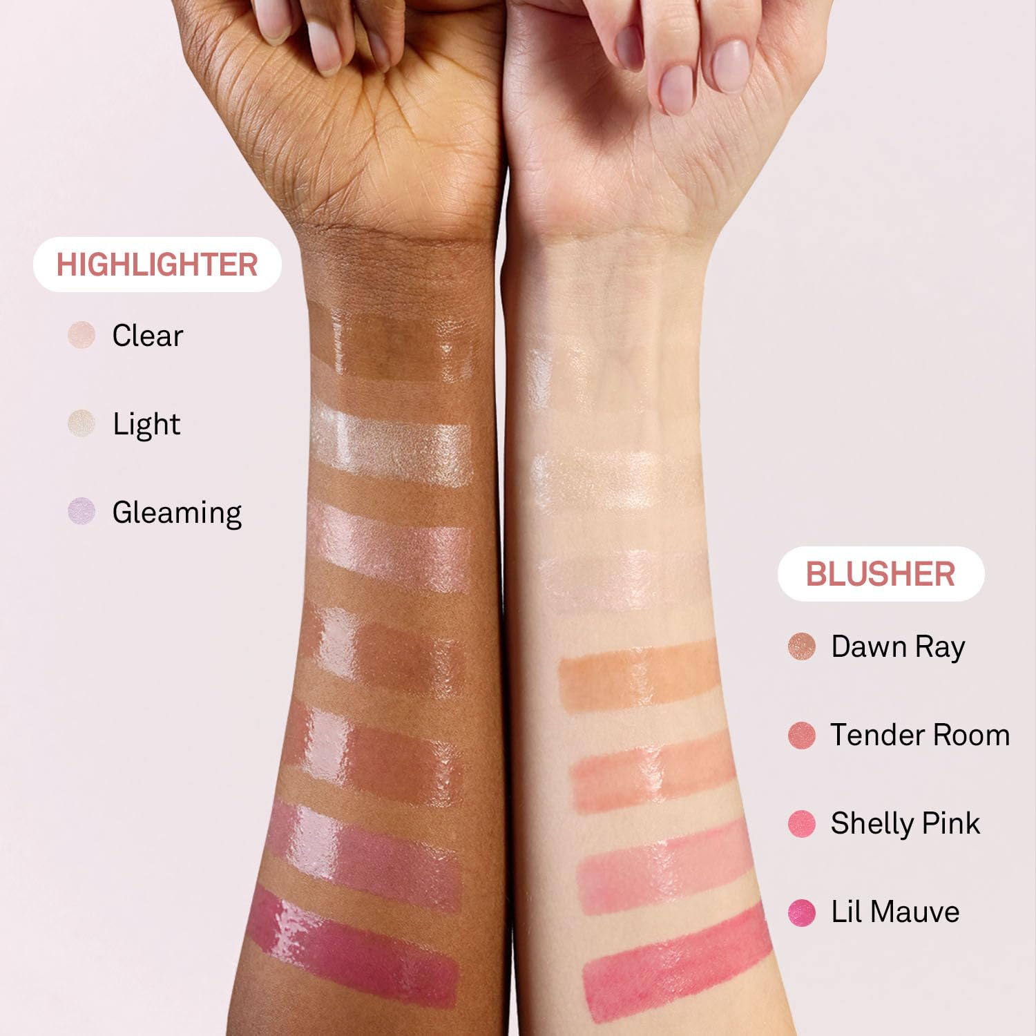 HINCE balm close-up highlighting translucent color for soft definition
