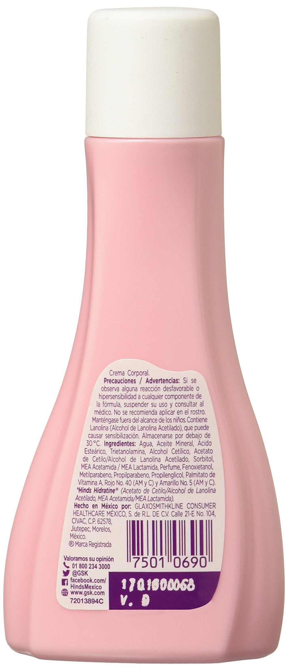 Hand applying Hinds Lotion to skin for quick absorption