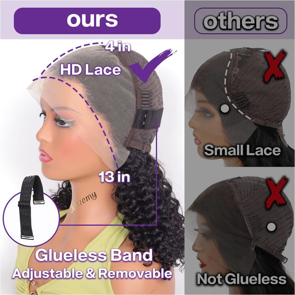 HIRIREMY Pre-plucked hairline with baby hairs for natural blending