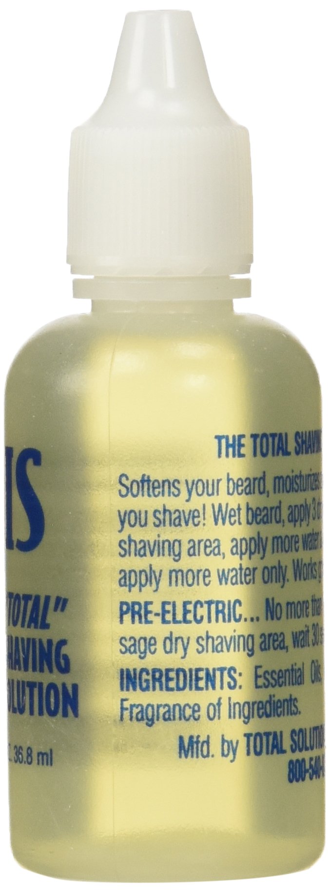 HIS Total Shaving Solution application drop demonstrates easy use before shaving.