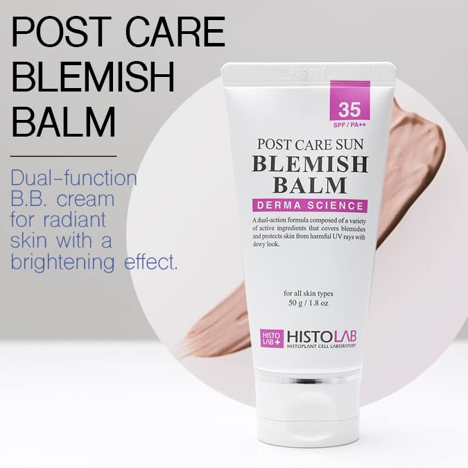 HISTOLAB Post Care Sun Blemish Balm texture close-up reveals a lightweight, breathable finish.