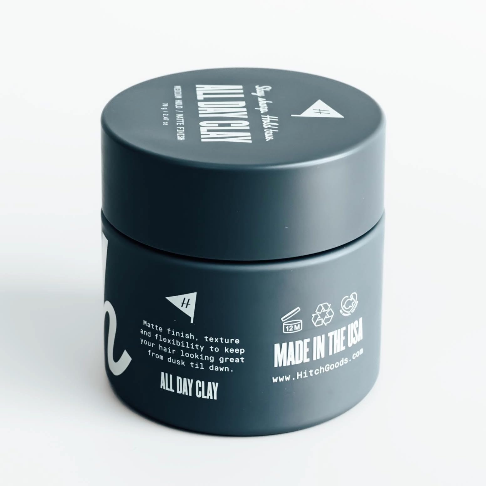 Finition mate – Hitch All Day Clay pour un look discret et sans brillance.