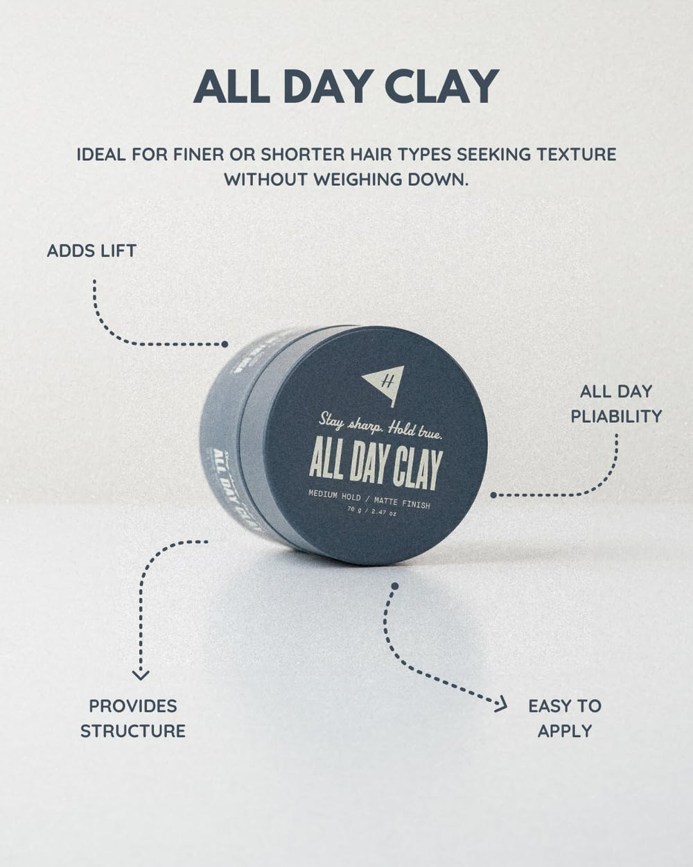 Texture beurre – Hitch All Day Clay, application douce et facile.